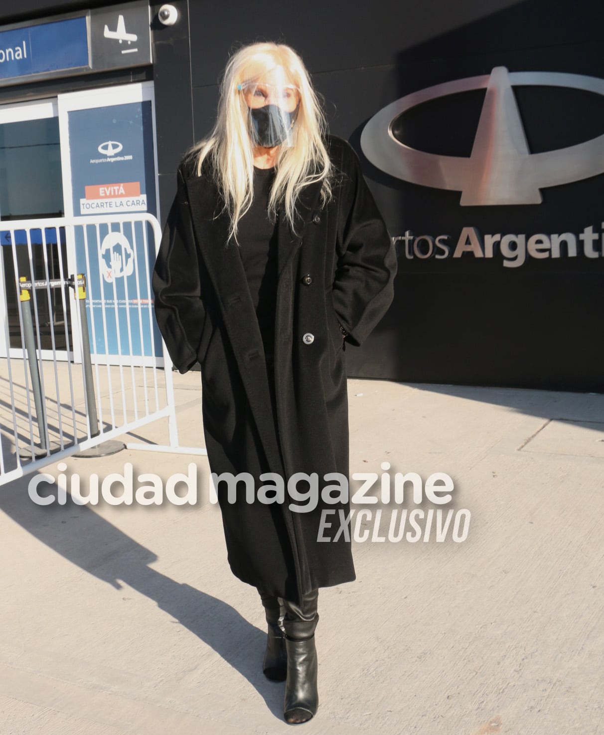 Las fotos de Susana Gímenez en su vuelta al país tras estar internada por coronavirus en Uruguay. Foto: Movilpress