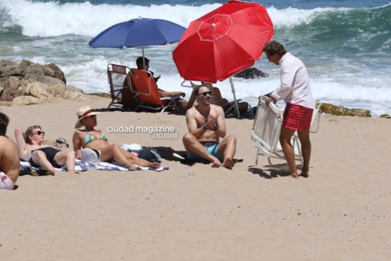 Las fotos de Valeria Mazza con Alejandro Gravier, sus hijos y amigos en las playas de Punta del Este 