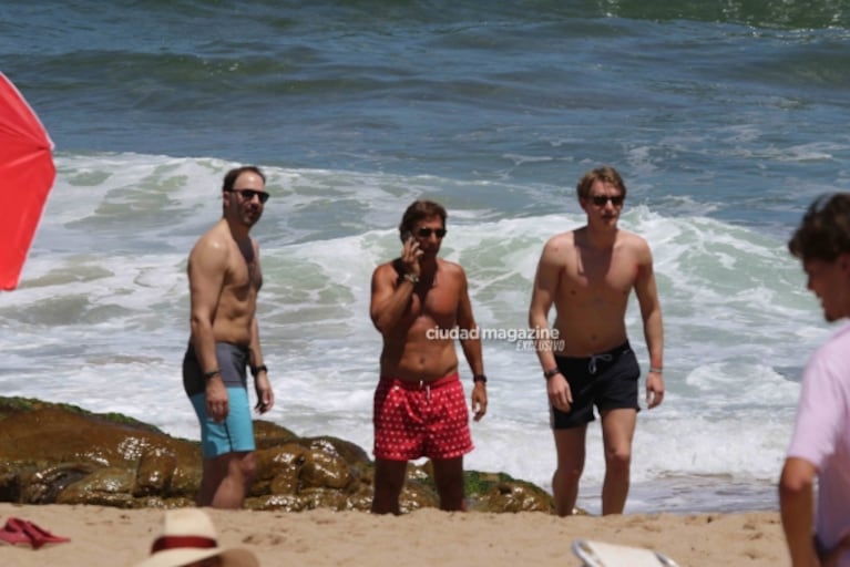 Las fotos de Valeria Mazza con Alejandro Gravier, sus hijos y amigos en las playas de Punta del Este 