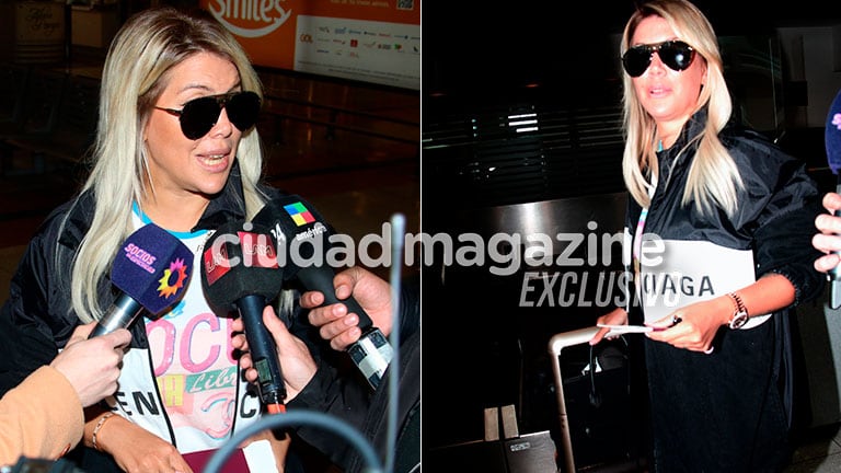 Las fotos de Wanda Nara, dejando la Argentina (Fotos: Movilpress)