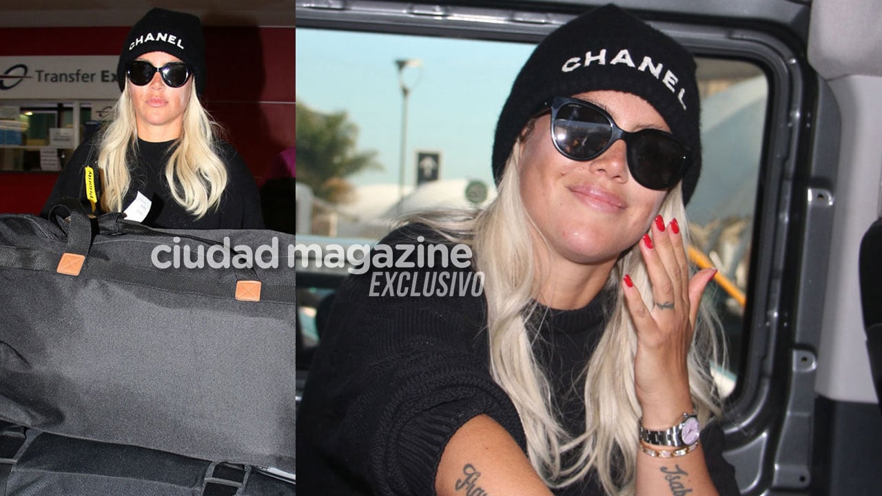 Las fotos de Wanda Nara llegando al país en medio de rumores de crisis con Mauro Icardi