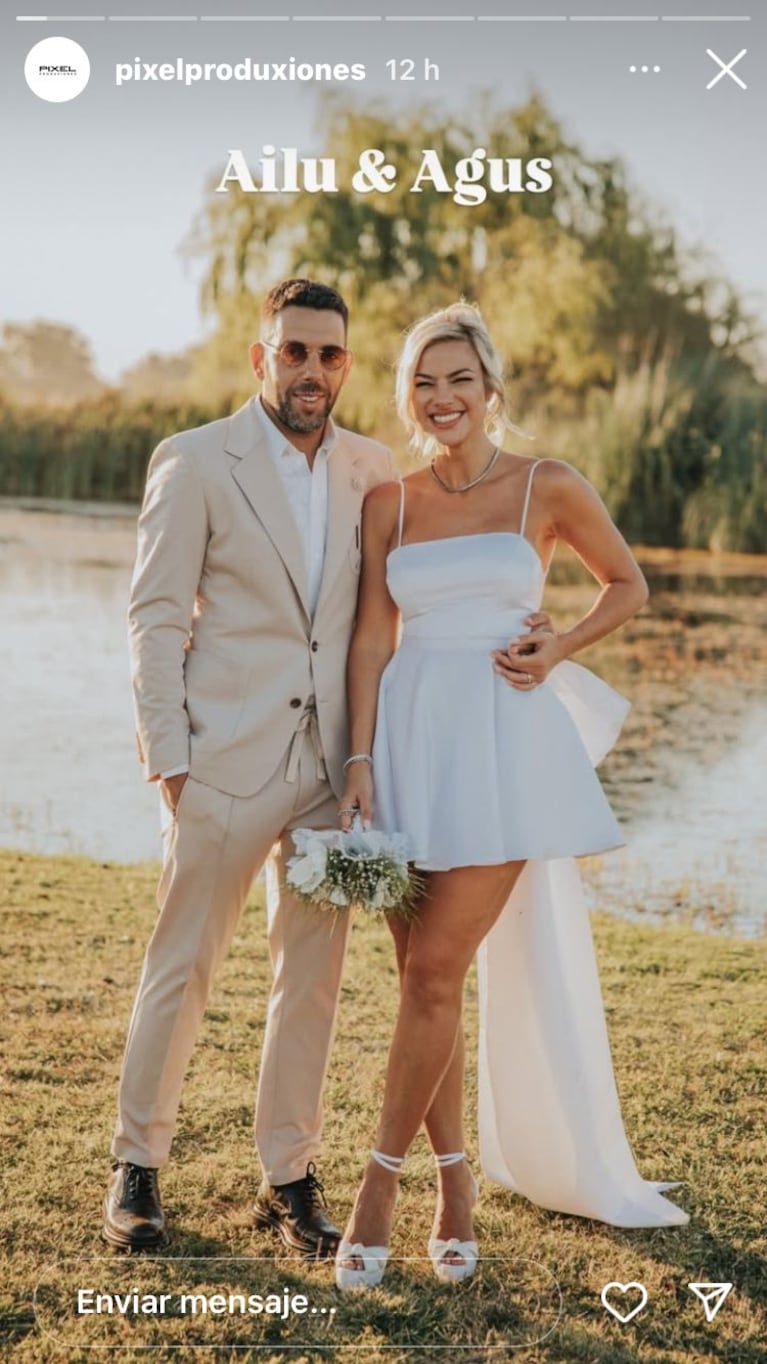 Las fotos del casamiento de Ailén Bechara y Agustín Jiménez (Foto: @pixelproducciones)