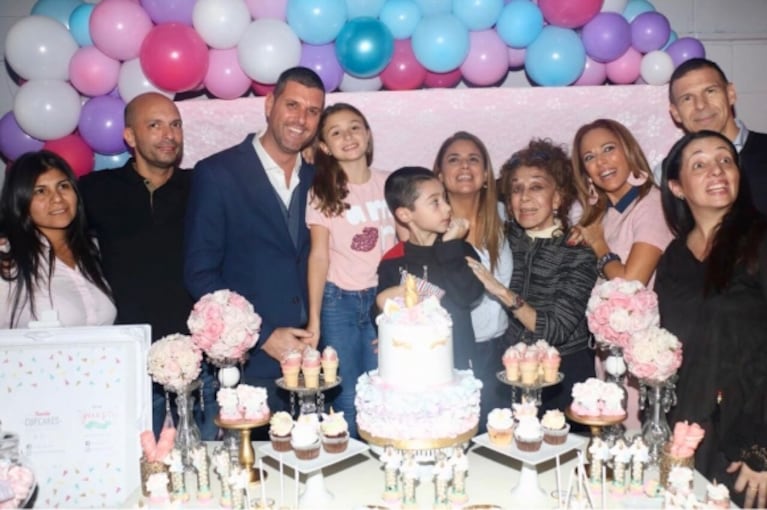 Las fotos del cumpleaños de Mía, la hija de Marina Calabró