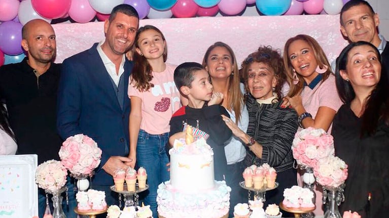 Las fotos del cumpleaños de Mía, la hija de Marina Calabró