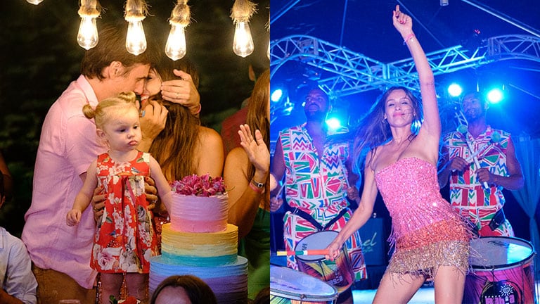 Las fotos del cumpleaños soñado de Pampita en una playa paradisíaca de Brasil