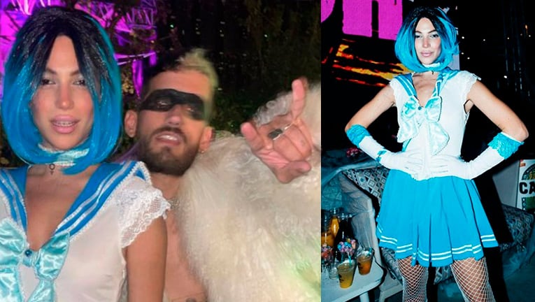 Las fotos del divertido festejo de Halloween de Stefi Roitman y Ricky Montaner en una impresionante fiesta.