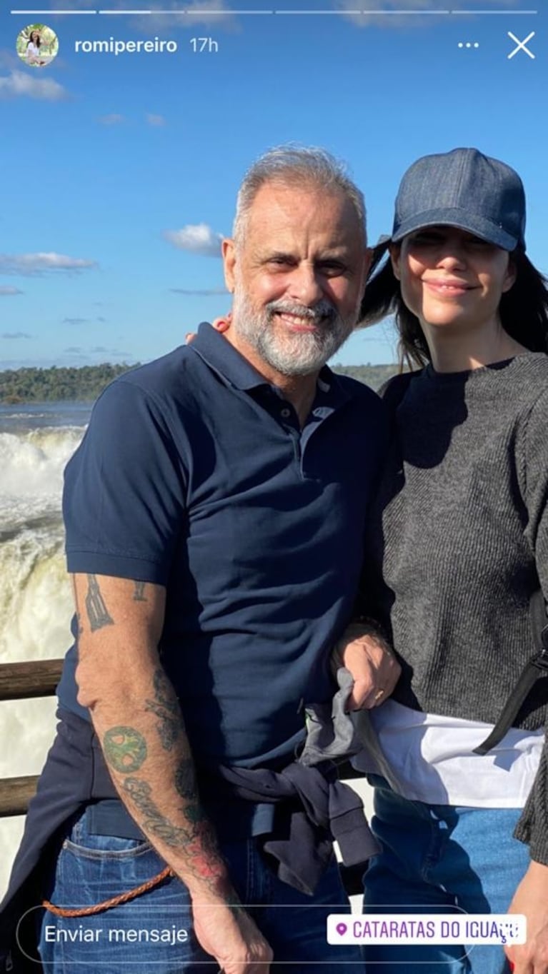 Las fotos del divertido viaje familiar de Jorge Rial y Romina Pereiro a las Cataratas del Iguazú