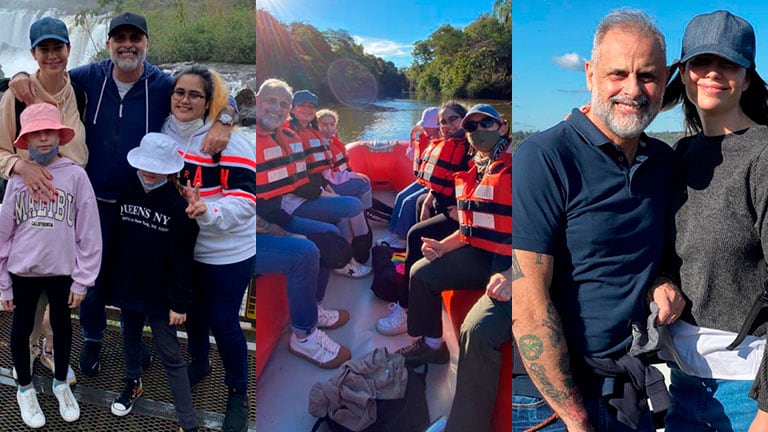 Las fotos del divertido viaje familiar de Jorge Rial y Romina Pereiro a las Cataratas del Iguazú.