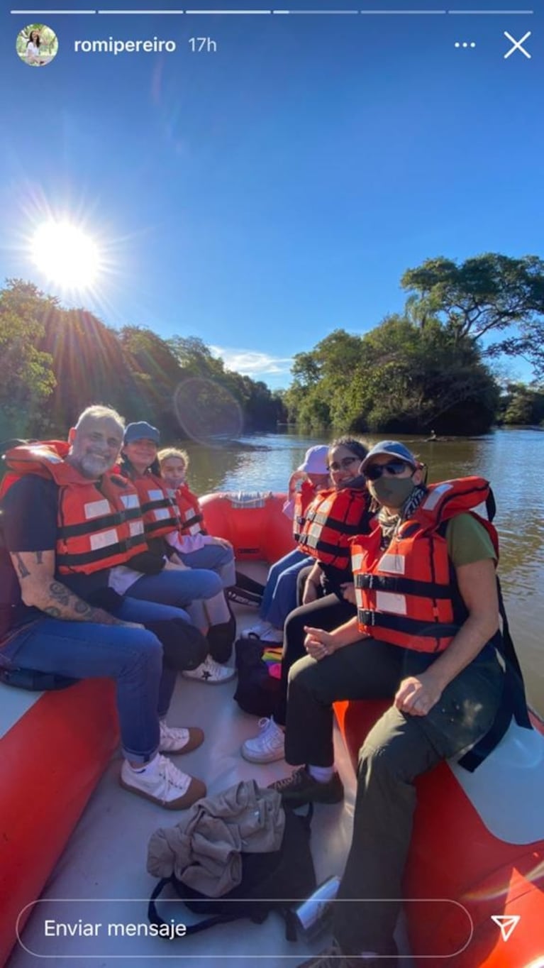 Las fotos del divertido viaje familiar de Jorge Rial y Romina Pereiro a las Cataratas del Iguazú