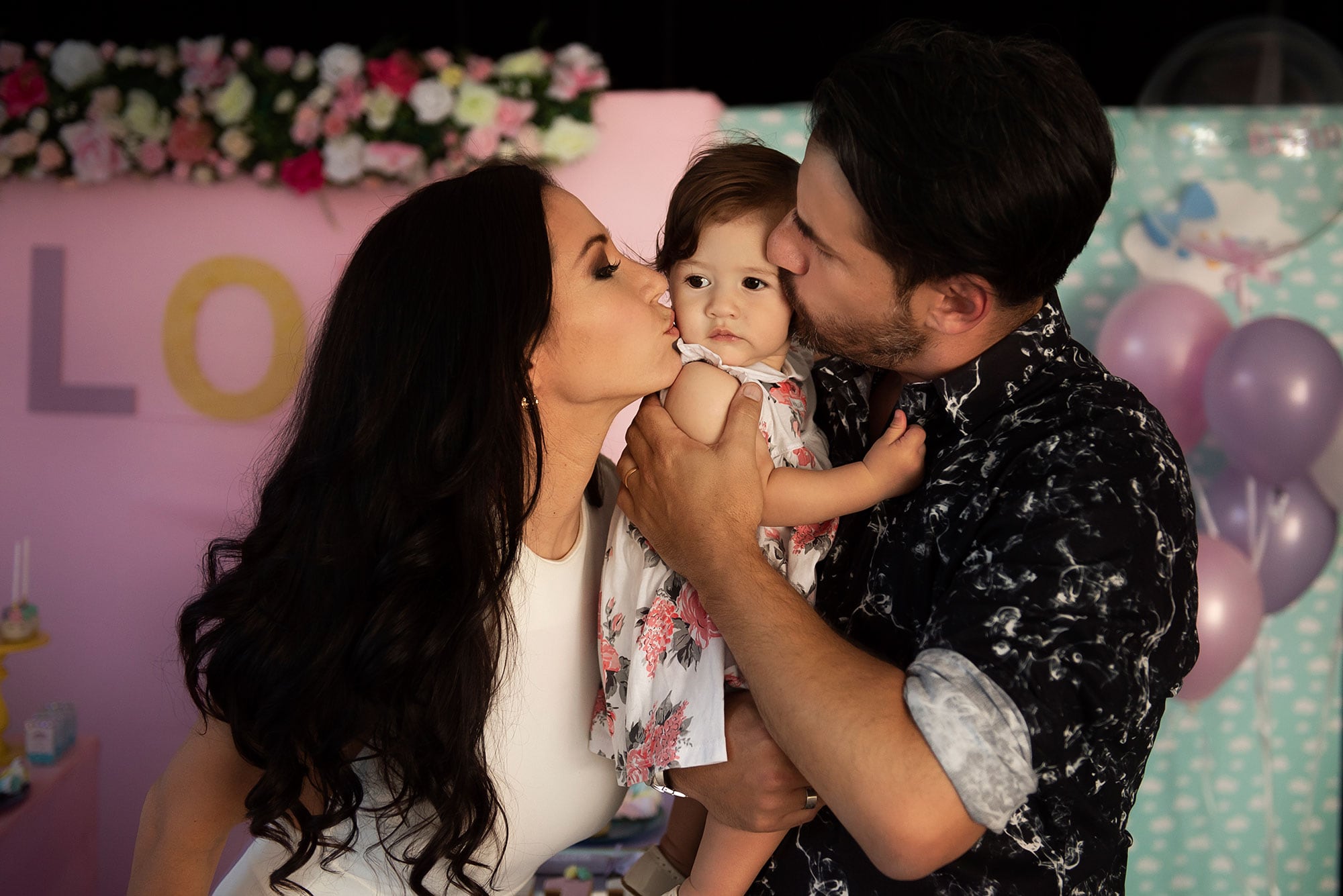 Las fotos del primer cumpleaños de Lola, la hija de Adabel Guerrero. (Foto: Alejandra Baier)