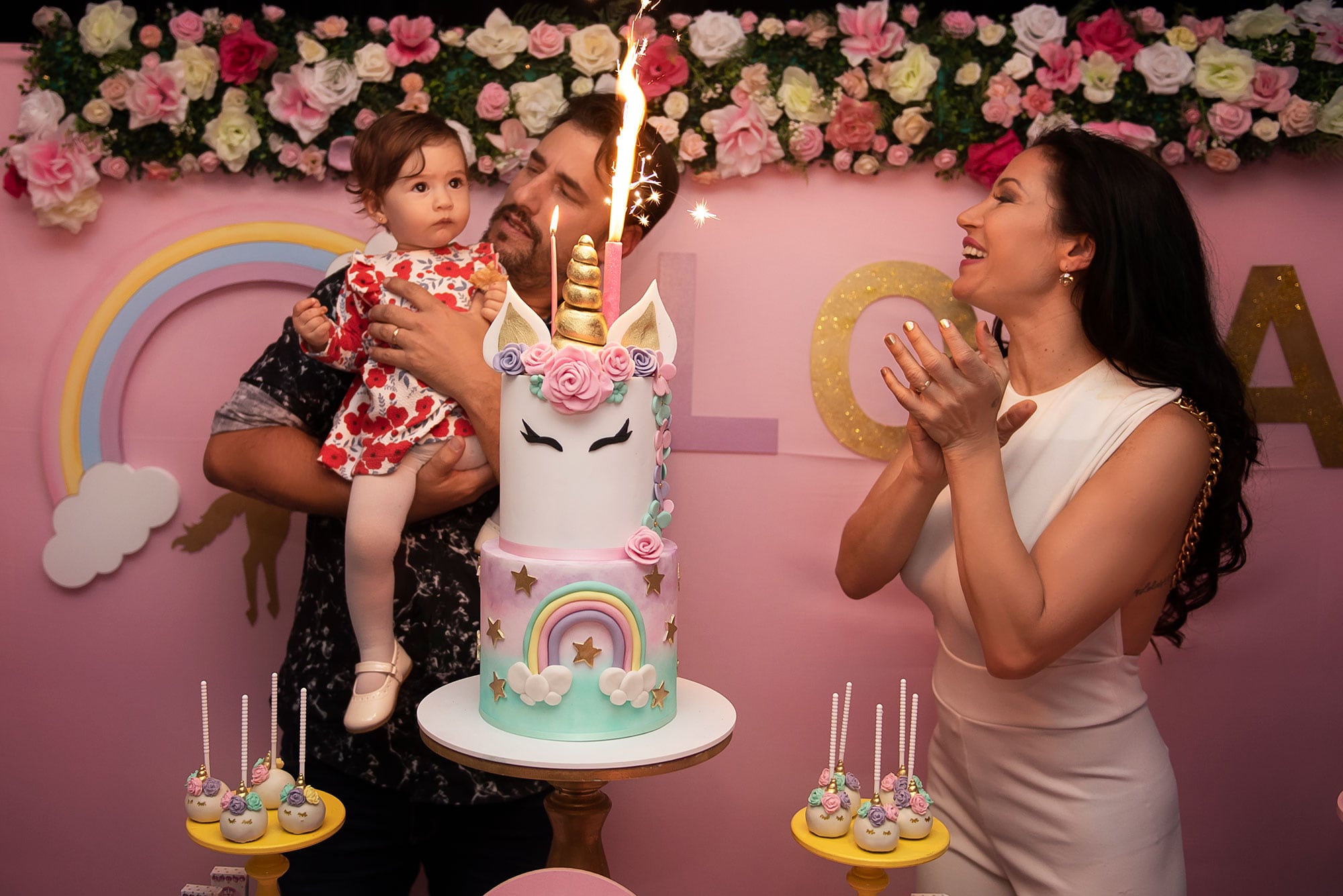 Las fotos del primer cumpleaños de Lola, la hija de Adabel Guerrero. (Foto: Alejandra Baier)