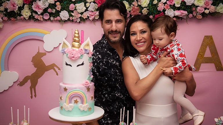 Las fotos del primer cumpleaños de Lola, la hija de Adabel Guerrero. (Foto: Alejandra Baier)