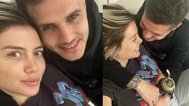 Las fotos del romántico reencuentro de Wanda Nara con Mauro Icardi en París.