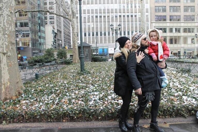 Las fotos del viaje de Germán Tripel, Florencia Otero y su hija en Nueva York