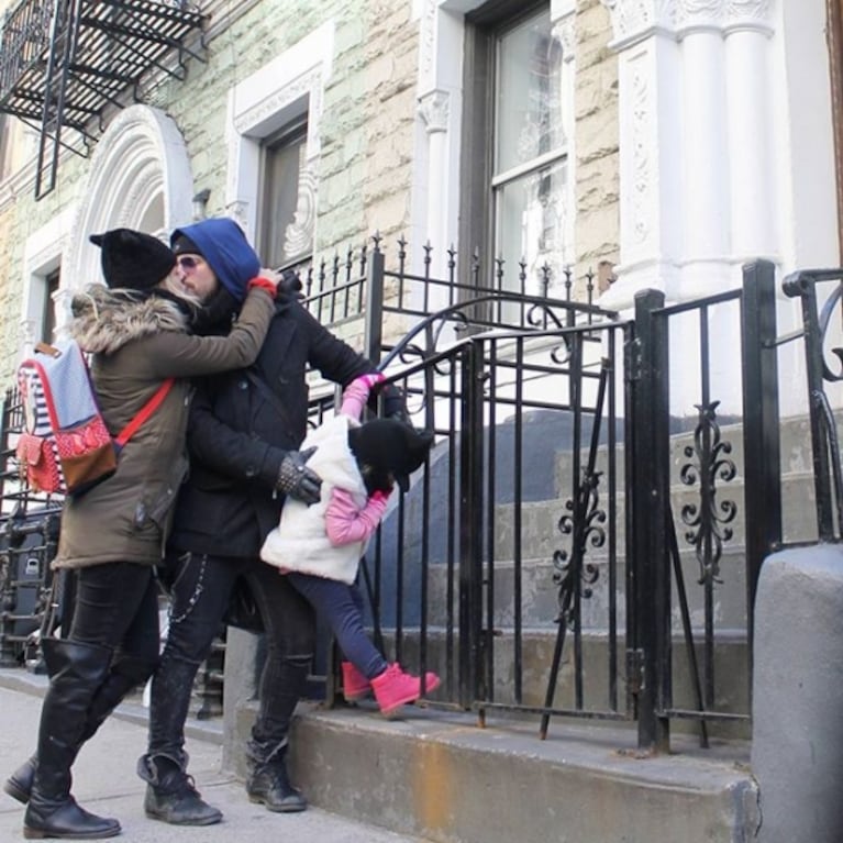 Las fotos del viaje de Germán Tripel, Florencia Otero y su hija en Nueva York