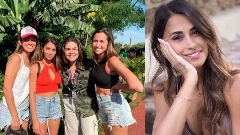 Las fotos familiares de Antonela Roccuzzo con sus hermanas y sus hijos en cataratas del Iguazú.