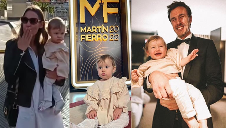 Las fotos más dulces de Ana García Moritán, la hija de Pampita y Roberto, en los Martín Fierro 2022.