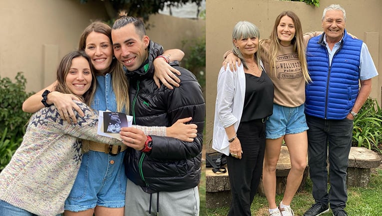 Las fotos más dulces de Mica Viciconte celebrando su embarazo con su familia.