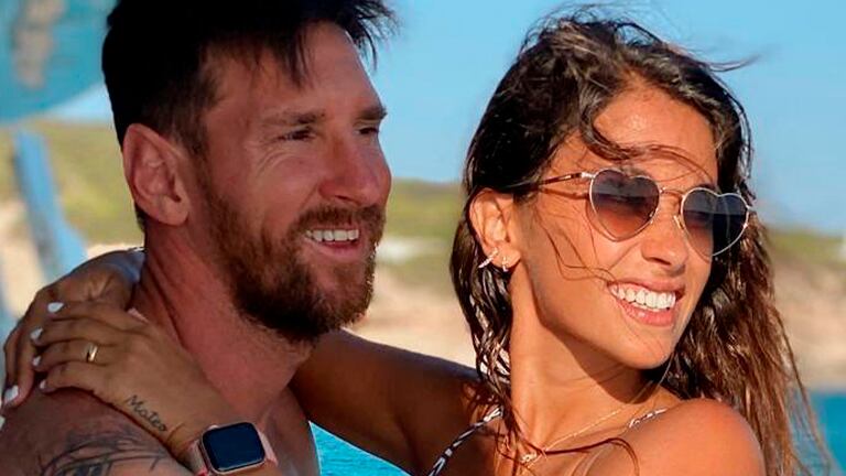 Las fotos más lindas de Antonela Roccuzzo y Lionel Messi con sus hijos de vacaciones.