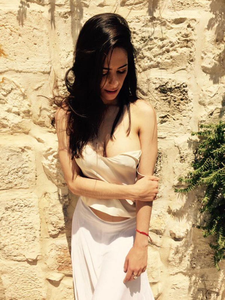 Las fotos más sexies de Victoria Vannucci en Israel (Fotos: Twitter). 