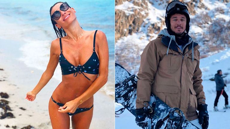 Las fotos playeras de Pampita en Miami y los días nevados de Pico Mónaco en Bariloche