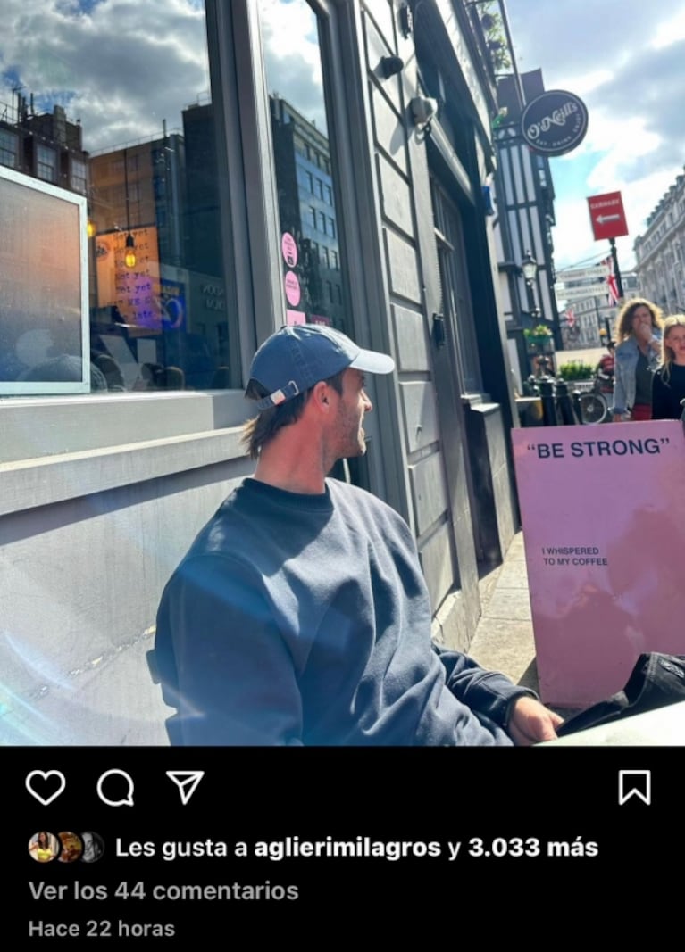 Las fotos que mandaron al frente a Zaira Nara y Facundo Pieres tras la versión de separación: están juntos en Inglaterra