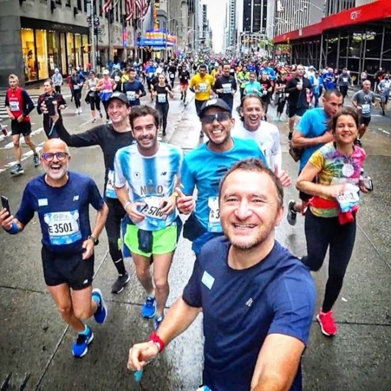 Las fotos y videos de Nicolás Cabré en la maratón de Nueva York: "No lo voy a olvidar nunca en mi vida"