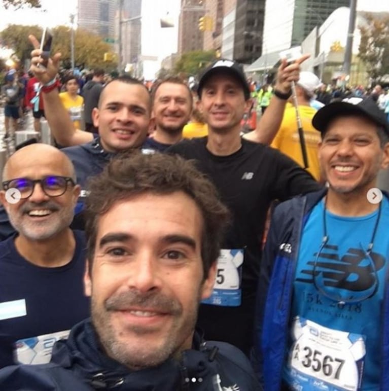 Las fotos y videos de Nicolás Cabré en la maratón de Nueva York: "No lo voy a olvidar nunca en mi vida"