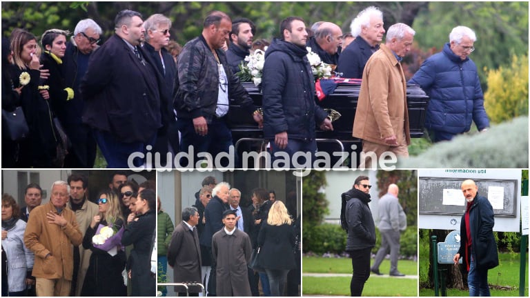 Las imágenes de la última despedida a Cacho Castaña en un cementerio de Pilar. Foto: Movilpress