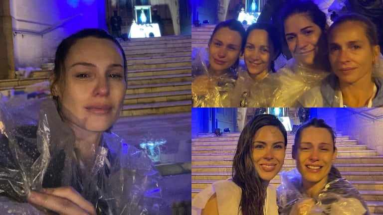 Las lágrimas de Pampita al llegar a la Basílica de Luján y encontrarse con la Virgen: Lloramos bajo la lluvia con el corazón en la mano