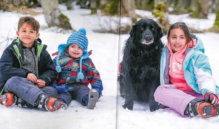 Las minivacaciones de Sebastián Estevanez y su familia en el Cerro Castor: "Ellos son lo más importante del mundo y atesoro cada momento que estamos juntos"