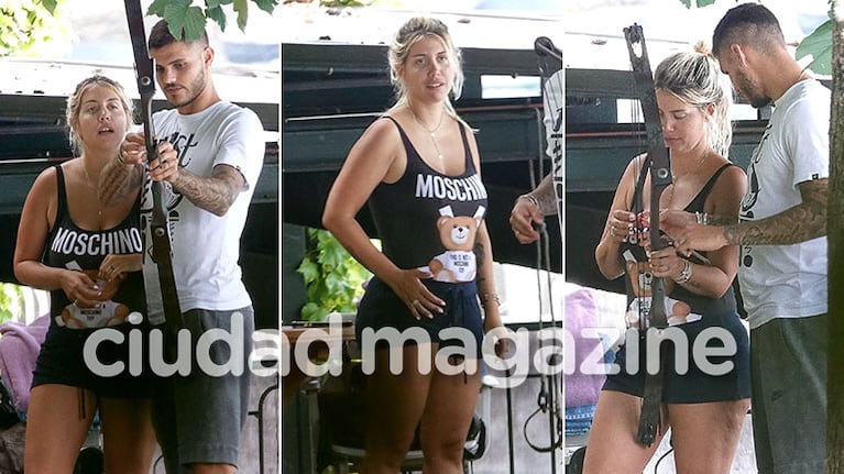 Las nuevas fotos de Wanda Nara y Mauro Icardi al natural y sin Photoshop, en el Lago de Como