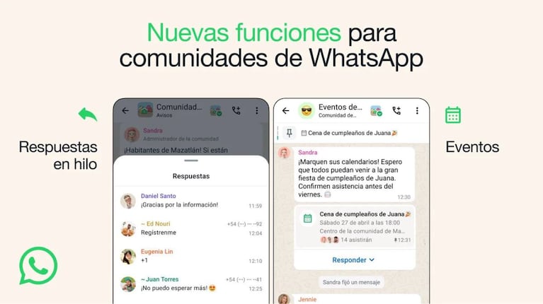 Las Nuevas Funciones Que Sumará Whatsapp A Las Comunidades Que Mejora La Experiencia En Las 6344