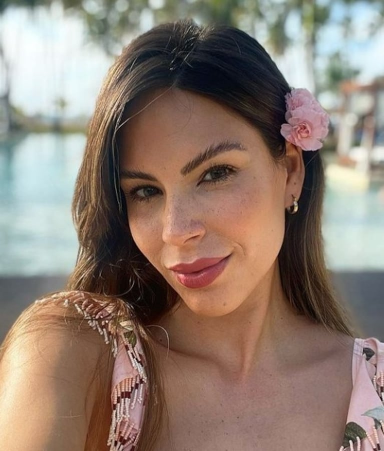 Las paradisíacas vacaciones de Barby Franco y Fernando Burlando en el Caribe 