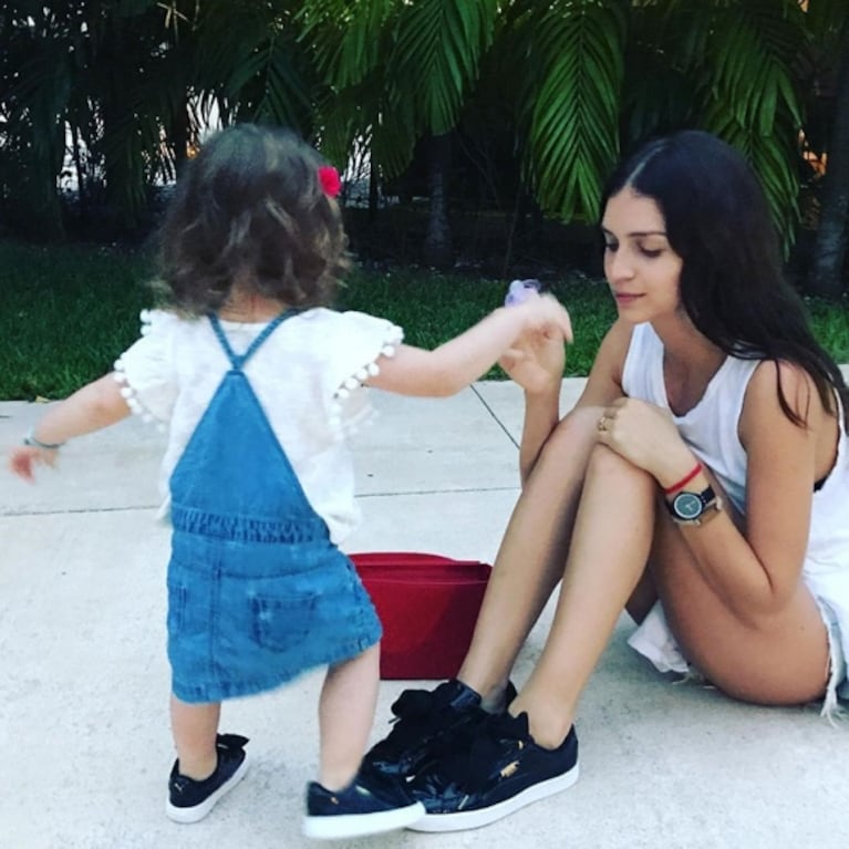 Las paradisíacas vacaciones de Zaira Nara y su hija en Playa del Carmen