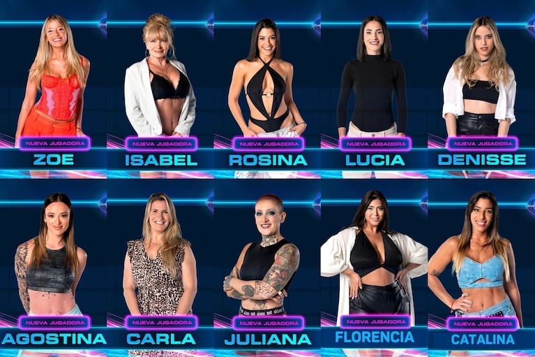 Las participantes mujeres de Gran Hermano (Foto: Twitter/fedeebongiorno)