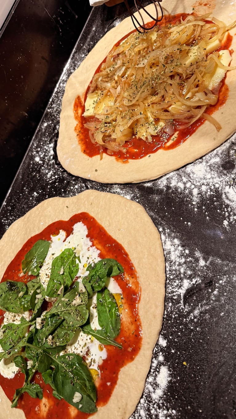 Las pizzas al horno de barro de Eugenia "la China" Suárez