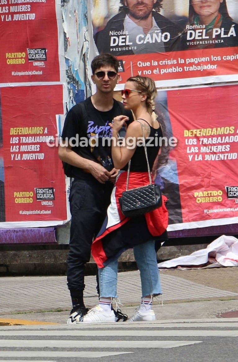 Las primeras fotos de Celeste Cid con su nuevo novio, Iván Pierotti: paseo por Palermo y mimos bajo el sol