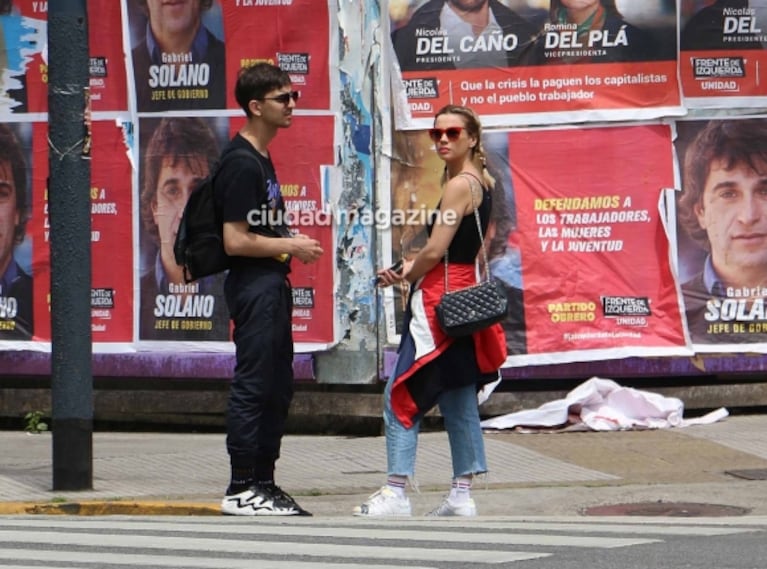 Las primeras fotos de Celeste Cid con su nuevo novio, Iván Pierotti: paseo por Palermo y mimos bajo el sol