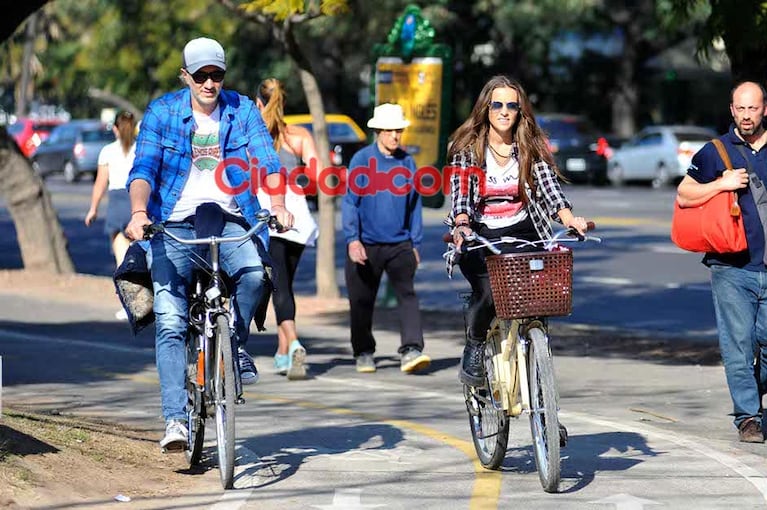 Las primeras fotos del romance de Andy Kusnetzoff y Florencia Suárez. (Foto: agencia PC3)