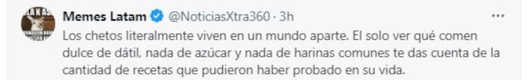 Las reacciones a la experiencia de Lola Latorre con los pastelitos de membrillo (Foto: Twitter)