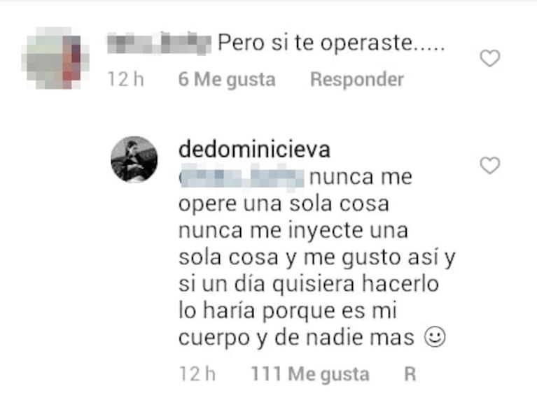 Las respuestas de Eva de Dominici, tras maliciosos comentarios sobre sus lolas: "¿Por qué le exigimos ridiculeces al cuerpo de la mujer?"