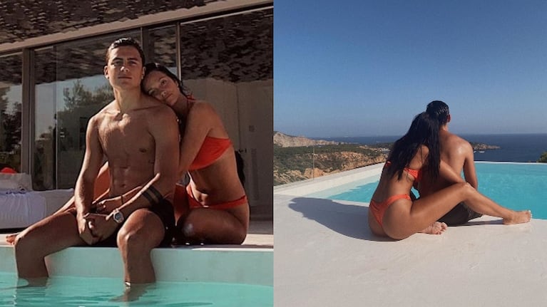 Las románticas fotos de Oriana Sabatini y Paulo Dybala en su lujosa mansión en Turín: Con amor