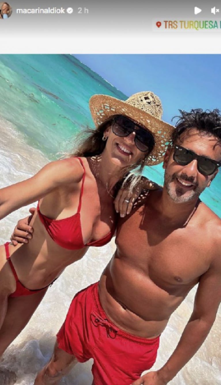 Las románticas vacaciones de Fede Hoppe y Macarena Rinaldi en Punta Cana: el álbum de fotos