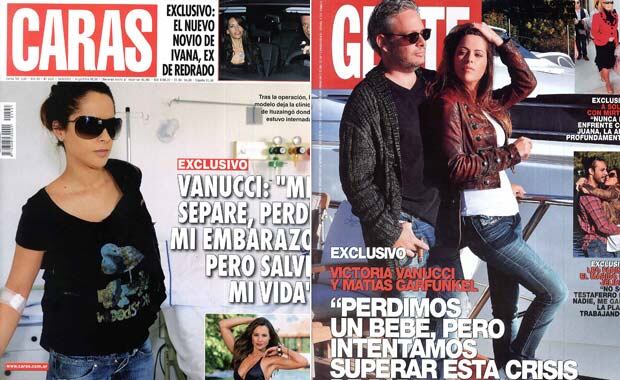 Las tapas de la revista Caras y Gente.