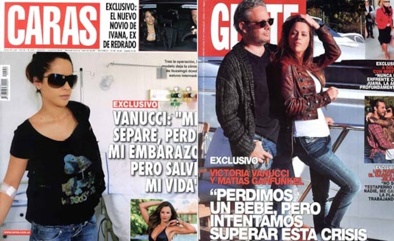 Las tapas de la revista Caras y Gente.