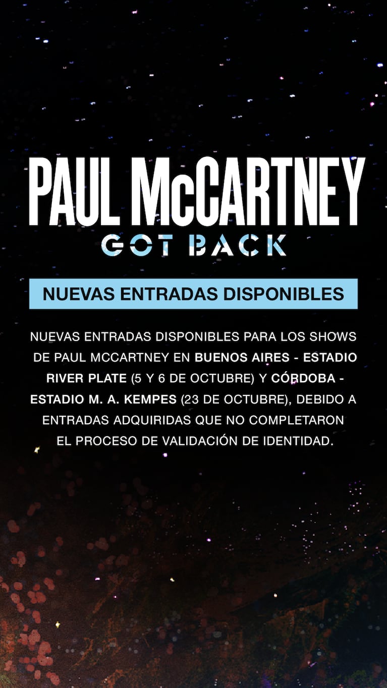 Las últimas fotos de los ensayos de Paul McCartney antes de sus shows en Argentina