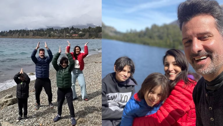 Las vacaciones de José María Listorti y su familia en Bariloche.