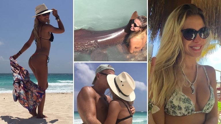 Las vacaciones de Luly Drozdek y Hernán Nisembaum en Playa del Carmen. (Foto: Luly Drozdek)