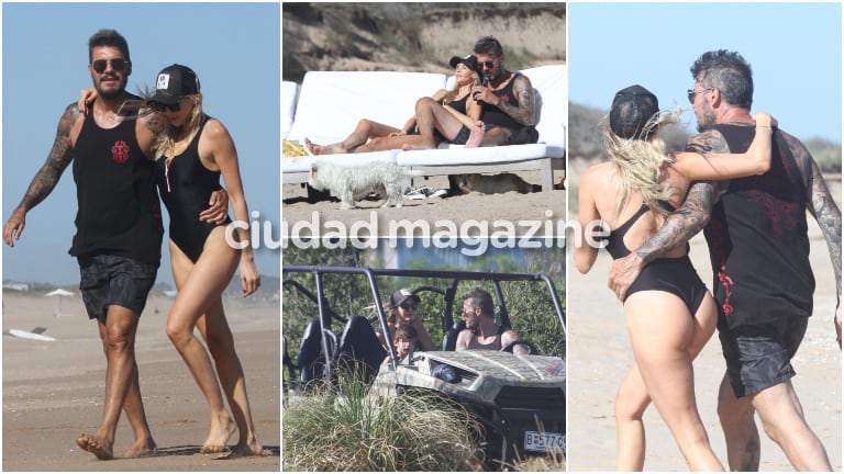 Las vacaciones de Marcelo Tinelli, Guillermina Valdés y Lolo en Punta del Este. Fotos: GM Press/Matias Souto